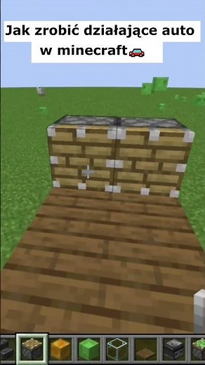 #shorts Jak zbudować działający samochód w Minecraft - Poradnik dla początkujących #minecraft #car