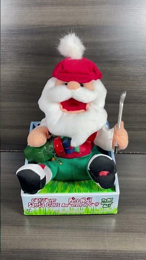 GEMMY Golf Loving Santa animatronic dancing