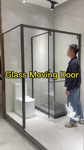 Innovative Moving Door Design for Shower and Bathroom - Watch Now!