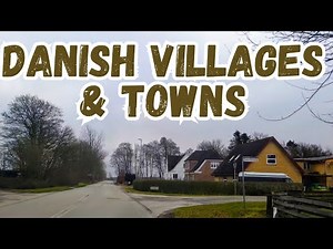 4K Scenic Drive in Denmark | Cozy Villages, Countryside & Serene Gray Weather Road Trip