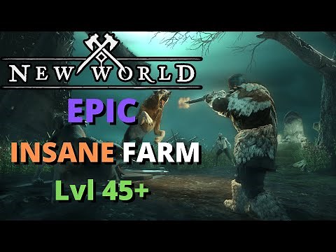 New World Epic Wolf Farm LvL 45+ Fast Exp, Gold, Items, & Materials!