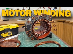 960 RPM 6 Pole Detailed Motor Winding Process With Connection diagram | 7.5 HP 3 Phase Motor Winding
