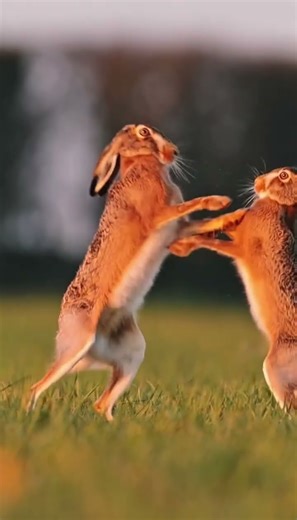 Two Hares Boxing — Nature's MMA Fight