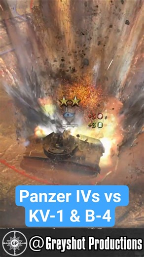 B-4 and KV-1 Take Down Panzer IV's! #companyofheroes2