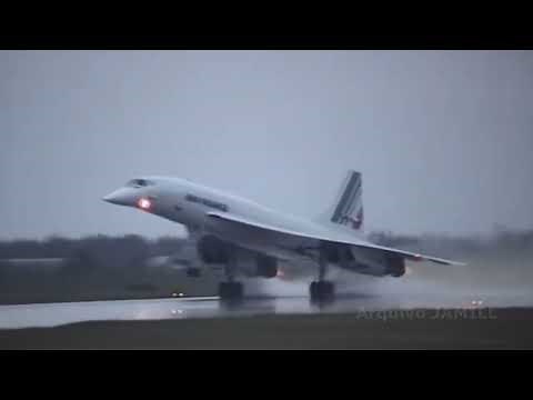 Fantastic Takeoff of Air France Concorde with Stunning Reheats / Afterburners