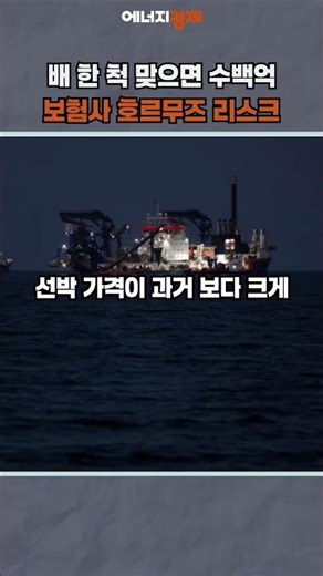 [E-Kyung PICK] "One ship hit could cost hundreds of billions"... Insurance companies on edge abou...
