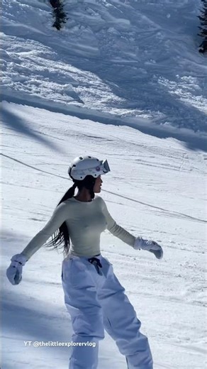 Starting to get the hang of this now 🏂🏔️🥳 who else finds snowboarding hard?