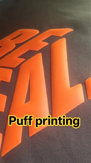 Check the clear output of puff printing.( vinyl method, puff printing, DTF printing, heatpress)