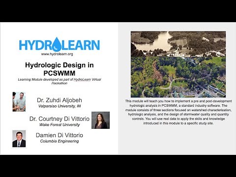 Hydrologic Design in PCSWMM