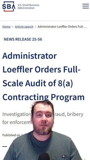 The U.S. Small Business Administration (SBA) is launching a comprehensive audit of its 8(a) Business Development Program in response to a severe investigation by the U.S. Department of Justice, which unearthed cases of fraud and misuse of over $550 million in contracts. The aim of this audit is to safeguard taxpayer money and enhance the integrity of a program designed to support socially and economically disadvantaged small businesses. With a focus on high-value contracts issued in the last 15 