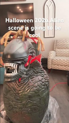 Alien Face hugger egg with Xenomorph head..silly