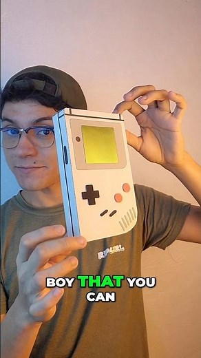 Cardboard Game Boy 😱 #diy #game #craft