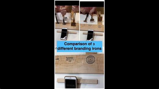 Branding irons and branding work #woodworking #branding #woodshop