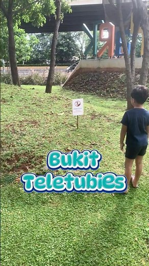 Climb up the teletubbies hill #shorts
