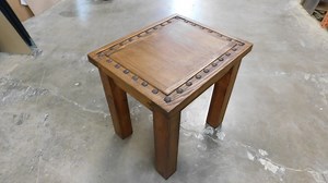 Wind River End Table-cowboy-western-nail Heads-solid Wood-handmade-clavos-rustic-gorgeous-new-five Sizes - Etsy