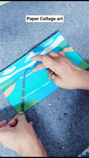 Diy Paper Collage Art #papercollage #papercraft #diycraftidea