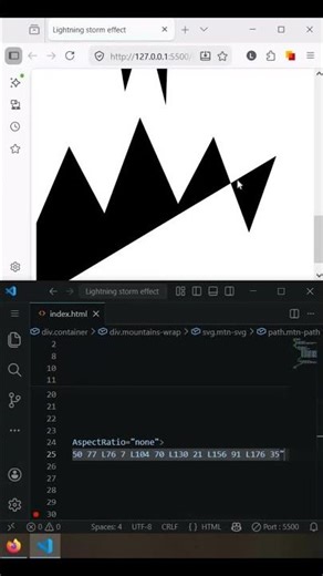 Lightning storm effect #coding #frontendcourse #codeflow #programming #html #css #webdevelopment