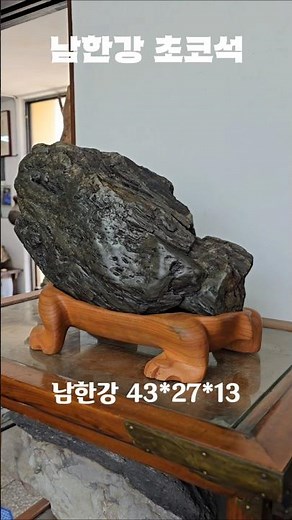 shorts568. 수마 좋은 남한강 초코석 한점 화려한 조직과 결의 변화 #수석 #탐석 #자연 #sale #판매
