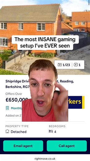 The most INSANE gaming setup I’ve EVER seen #game #gamer #property | Housing Horrors