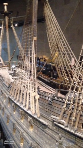 Stockholm, Sweden | Vasa Museum - An Aft View of this Salvaged 17th Century Warship