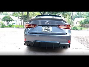 Lexus IS250 rear diffuser install!