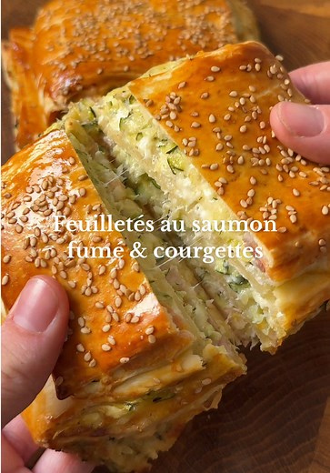 Feuilletés Courgettes et Saumon Fumé : Recette Facile