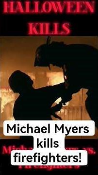 Michael Myers vs. Fire fighters! | Halloween Kills #horror #horrormovie #horrormovies #horrorfilm