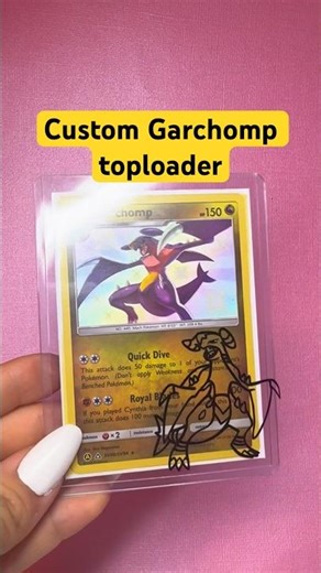 Making a custom Garchomp toploader! #pokemon #garchomp #custom