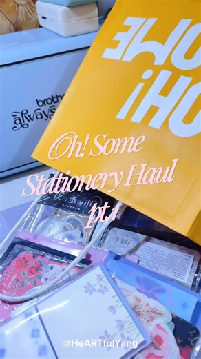 Oh! Some Stationery Haul Pt. 1 is here✨ #stationeryhunting #stationeryhaul #journal #stationery