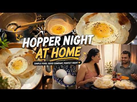 We Made a Traditional Sri Lankan Hopper Night at Home 🇱🇰 | Couple Diaries ❤️