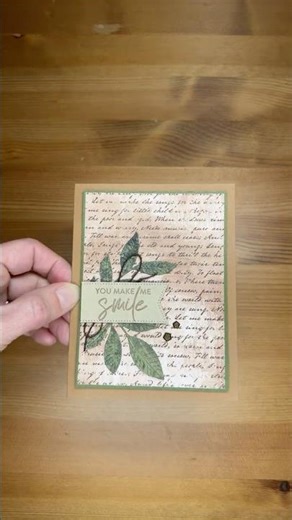 Stampin’ Up! Nature’s Symphony You Make Me Smile Card #diy #patternedpaper #papercrafting #handmade