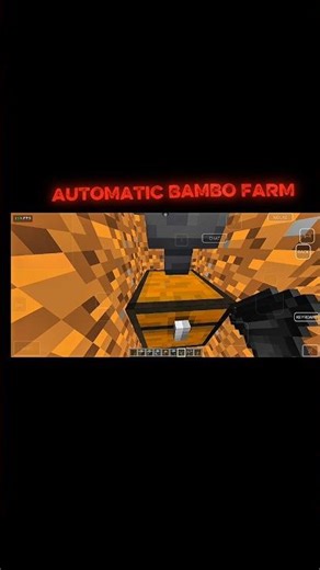 Fully Automatic Bamboo Farm in Minecraft 🌱 Simple & Fast#minecraft#shortfeed#trending
