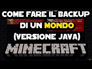 How to Back Up a Minecraft World (Java Version)
