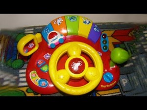 Baby driver steering wheel toy . Vtech tiny tot driver.Musical and light up toy.