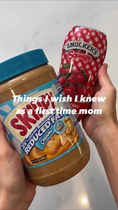 The fastest way to make PB & J #mom #momlife #moms #momhack #mom #toddler #toddlerlife #toddlermom #pbandj #snack #momsoffb | Lisa & Josh