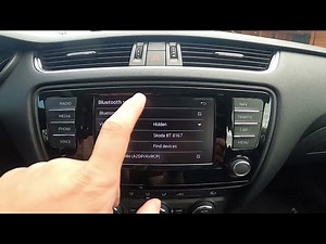 How to Enable or Disable Bluetooth in Car Radio in Skoda Octav...