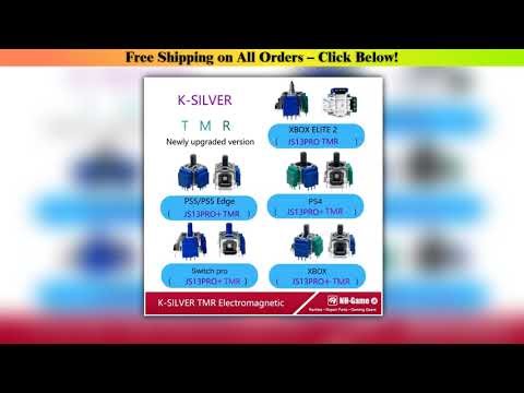 1020PCS KSilver TMR Electromagnetic Joystick For PS4 for PS5 Gamepad 3D Analog Replacement Thumb St