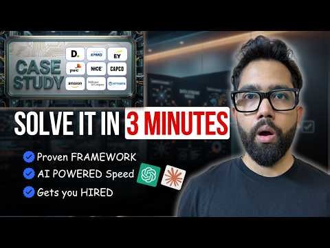 Crack Any Business Analyst Case Study Interview | 4-Step Framework That Works | Real-Time Problem