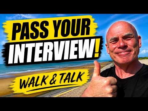 HOW TO PASS A JOB INTERVIEW! (3 Tough Questions & Answers) Walk & Talk!