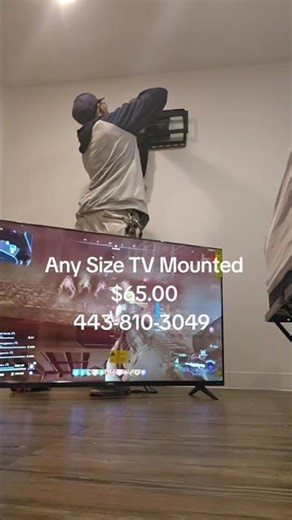 "TV Mounting, any Size, Bracket Installation". #flatscreen #diy