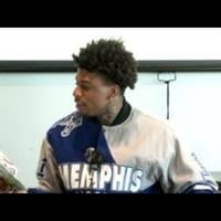 Memphis rapper NLE Choppa reads his new children's book to Memphis preschoolers