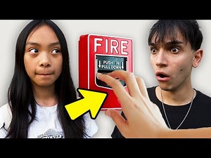 Our Little Sister PULLS Fire Alarm To SKIP SCHOOL!