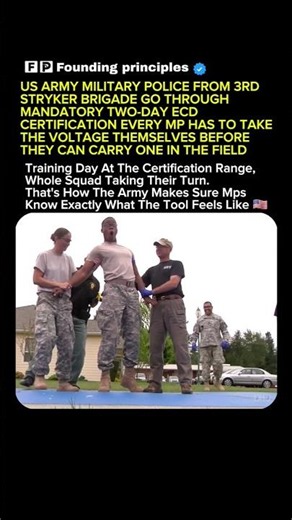 Army MP Just Got Zapped in Training 💀#soldier #USA #USAF #USArmy #Military