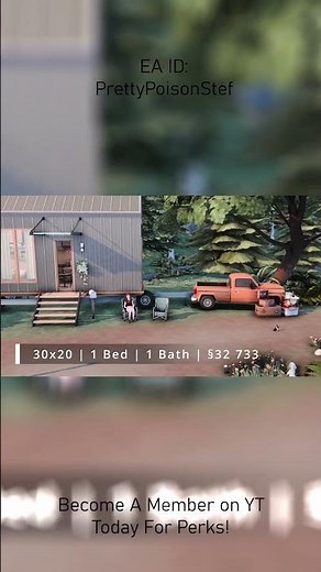 🏡Cozy on Wheels: Sims 4 Mobile Home Speed Build🛻 #shorts