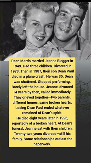 The Son They Both Lost | Dean Martin & Jeanne’s Heartbreaking Story