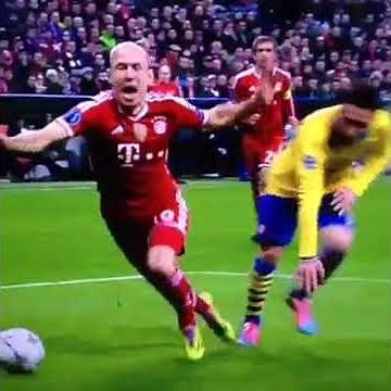 Arjen Robben dive Bayern Munich vs Arsenal 11-03-2014