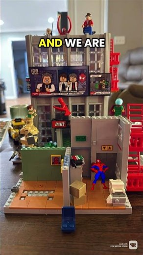 BUILD THE DAILY BUGLE — DAY 10 #lego #legobuild #afol #legomarvel #legostopmotion