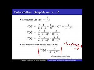Taylor-Reihen Teil 7: Die geometrische Reihe