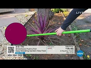 Greenbase Push Pull Easy Weeding Garden Hoe/Tool