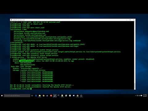 Install and Configure Apache Web Server for CentOS